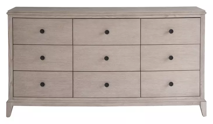 Waverly Rolling Fog 9 Drawer Dresser