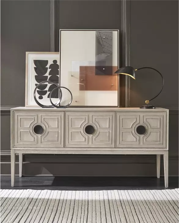 Waverly Rolling Fog and Gray 3 Door Sideboard