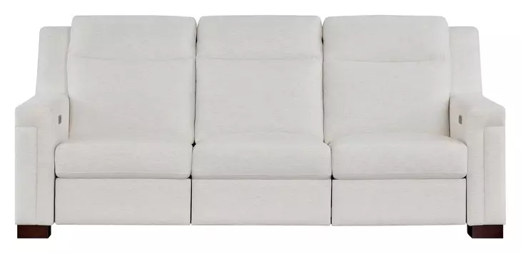 Mixon White Dual Power Reclining Living Room Set with USB Charging