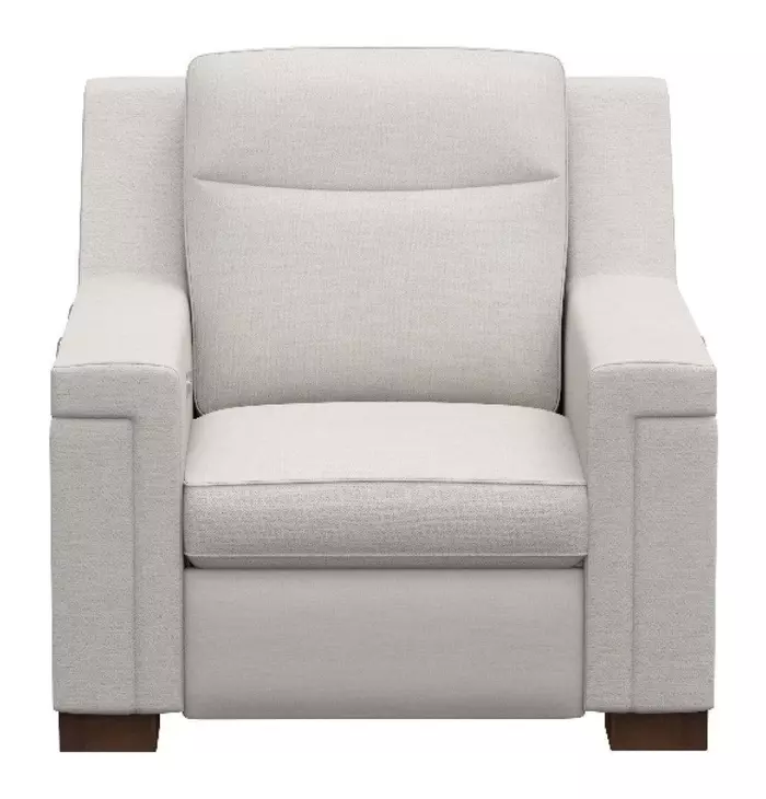Mixon White Dual Power Recliner with USB Charging