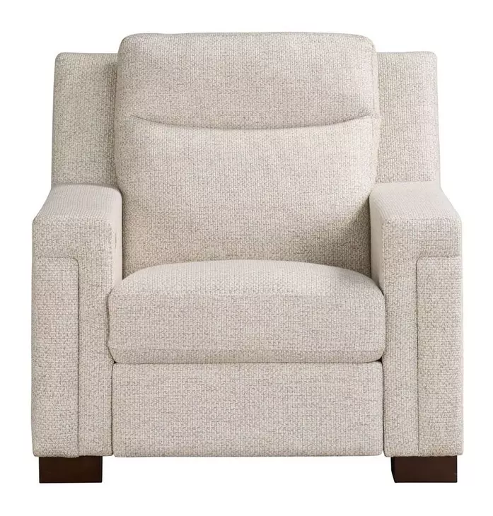 Flexwell Brown Performance Fabric Power Recliner with USB Charging