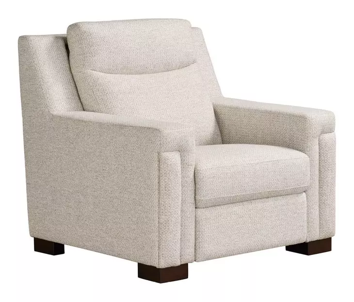 Flexwell Brown Performance Fabric Power Recliner with USB Charging