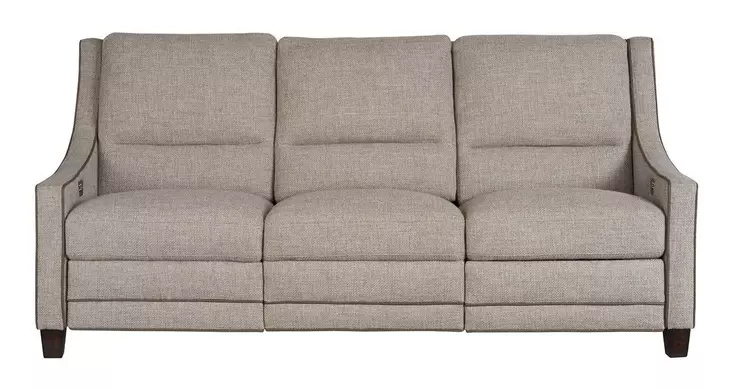 Flexwell Gray Performance Fabric 84" Dual Power Reclining Kelce Sofa with USB Charging
