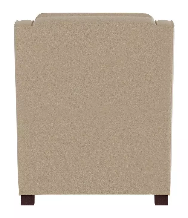 Serene Beige Leather Dual Power Recliner with USB Charging