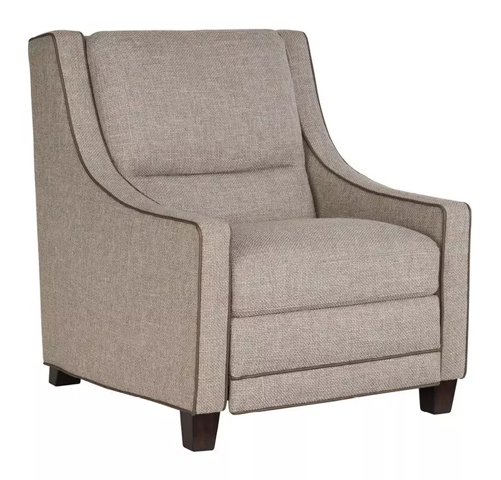 Flexwell Gray Performance Fabric Power Recliner with USB Charging