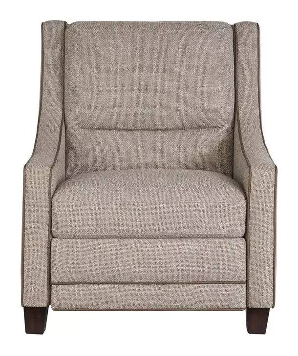 Flexwell Gray Performance Fabric Power Recliner with USB Charging