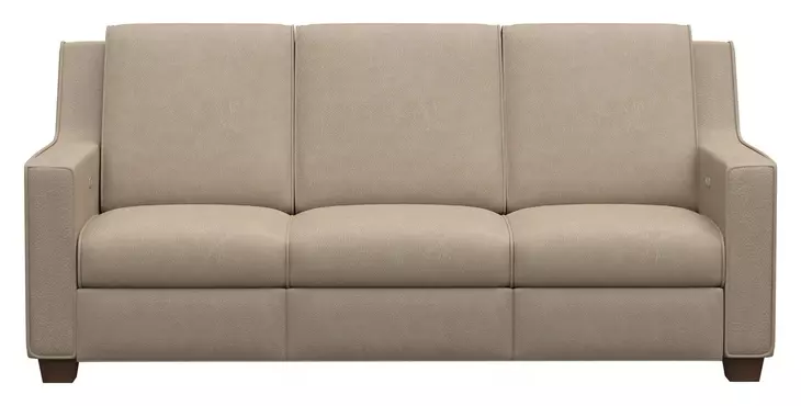 Tucker Brown Leather 90" Power Reclining Sofa with USB Charging