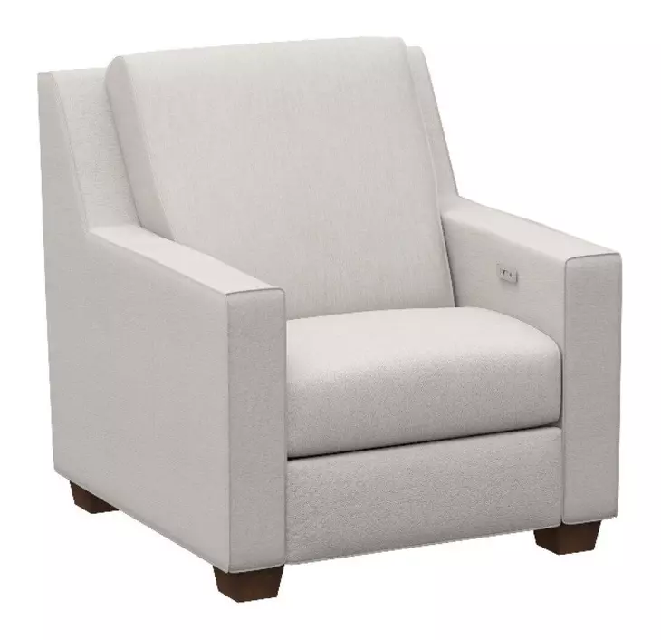 Tucker Beige Performance Fabric Power Recliner with USB Charging