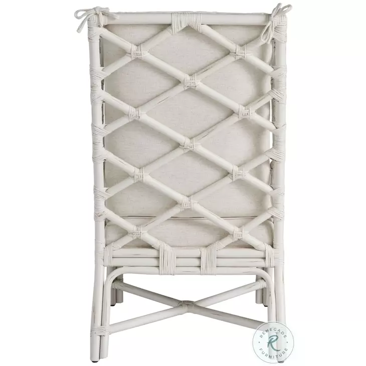 Weekender White Rattan Santa Rosa Arm Chair