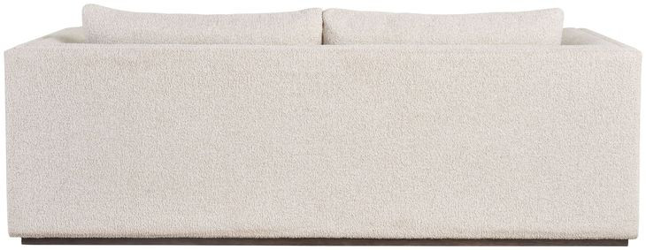 Theo Sheldon Ivory Performance Fabric 92" Sofa with Pillows