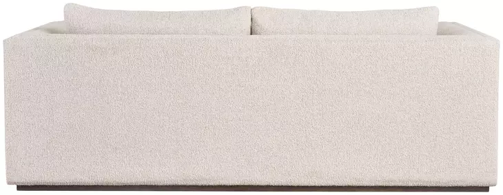 Milo Sheldon Ivory Performance Fabric 92" Sofa with Pillows