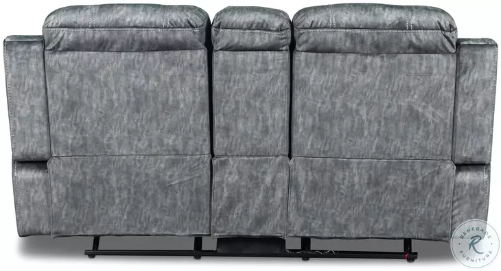 Tango Shadow Dual Power Reclining Living Room Set With Power Footrest