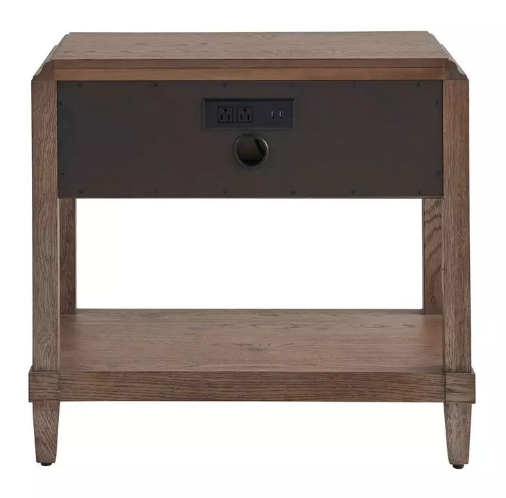 Griffith Park Sienna 1 Drawer Open Nightstand with USB Charging