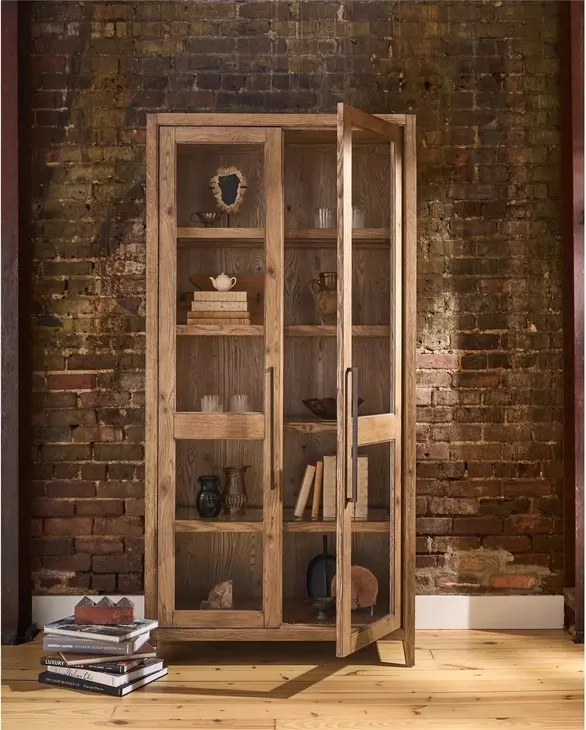 Griffith Park Sienna 2 Door Display Cabinet with LED