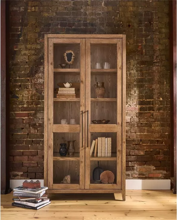 Griffith Park Sienna 2 Door Display Cabinet with LED