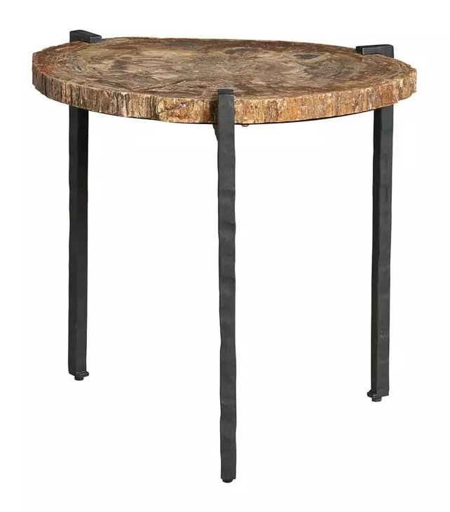 Parkside Brown and Gray Oval Stone Top Large Bunching Table