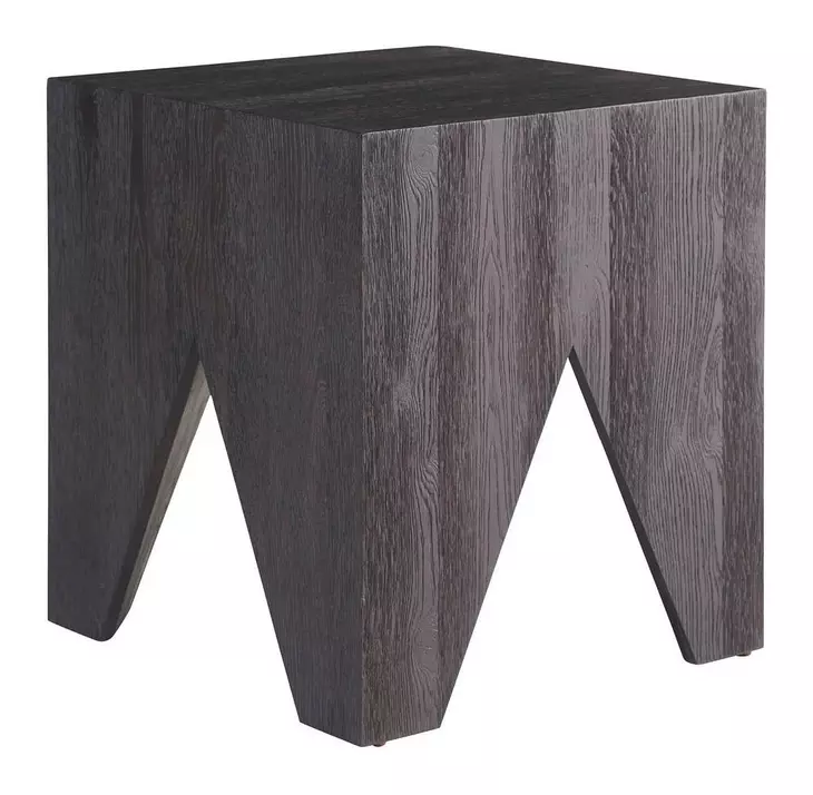 Griffith Park Obsidian Square End Table