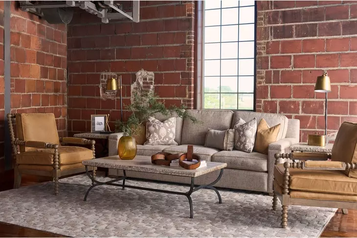 Liam Fargo Birch 99" Sofa with Pillows