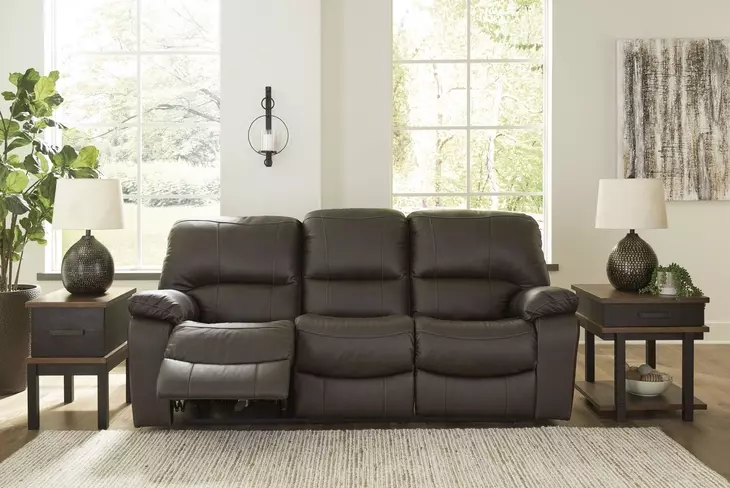 Leesworth Dark Brown 88" Power Reclining Sofa