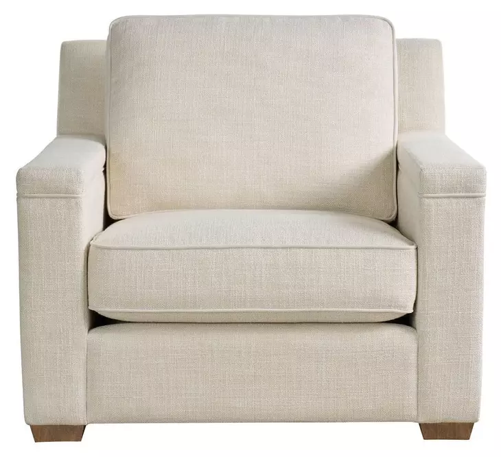 Leah Asbury Oatmeal Performance Fabric Lounge Chair Chair