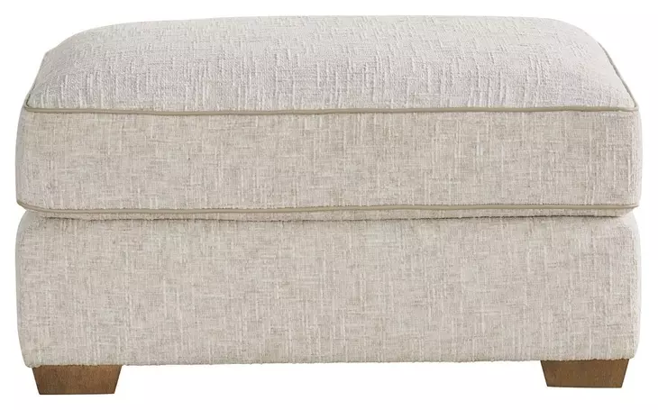 Sophie Beige Performance Fabric Rectangular Ottoman
