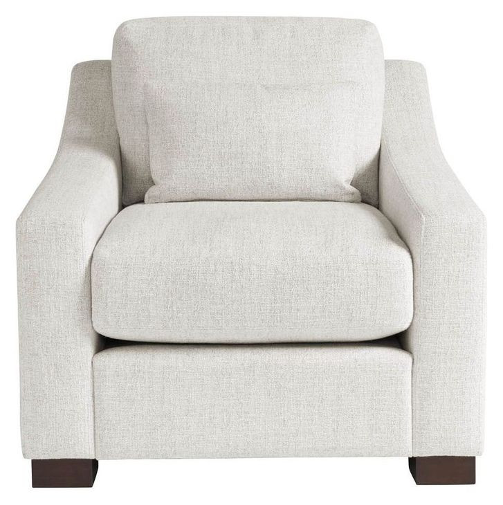 Marlowe Monique Linen Performance Fabric Lounge Chair with Pillow