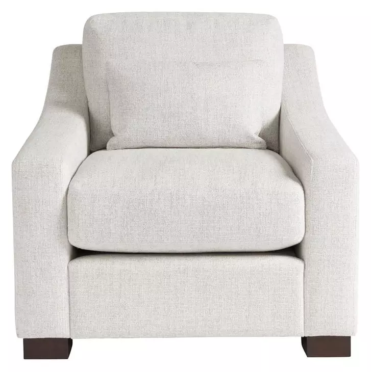 Brooklyn Monique Linen Performance Fabric Lounge Chair with Pillow