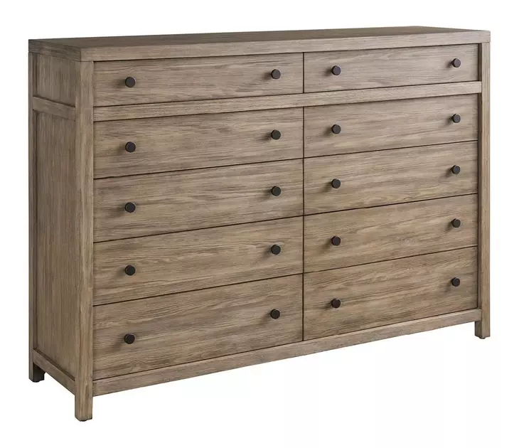 Abode Boulder and Gray 10 Drawer Dresser