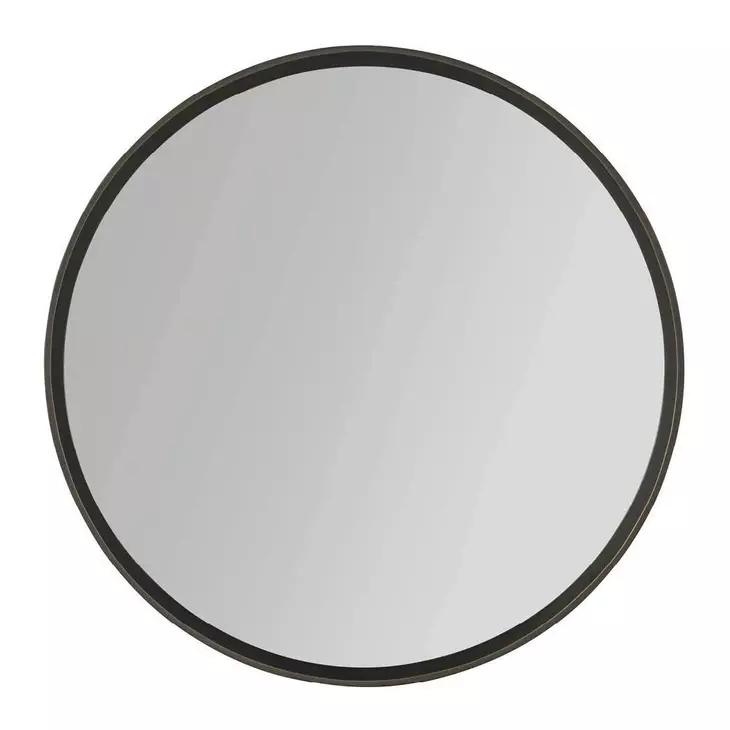 Abode Smoked Bronze Round Wall Mirror