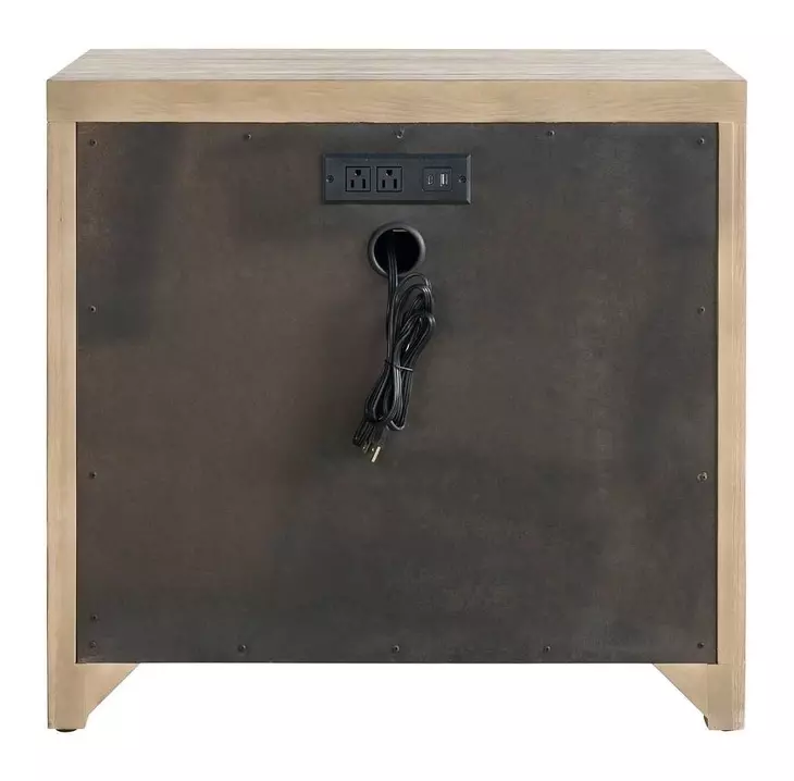 Dwell Boulder 3 Drawer Nightstand with USB Charging