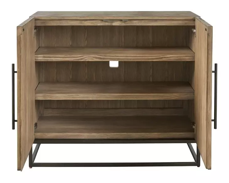 Dwell Boulder and Gray 2 Door Hall Chest