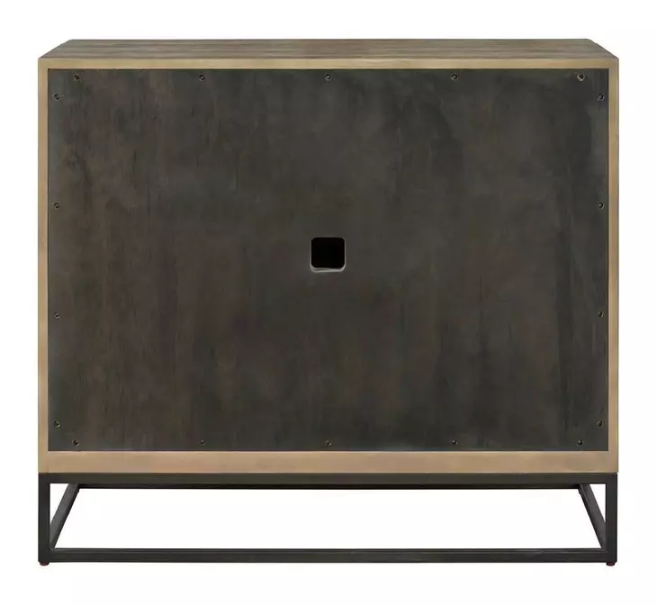 Dwell Boulder and Gray 2 Door Hall Chest