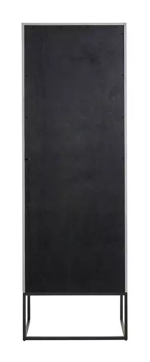 Abode River Rock and Gray 2 Door Display Cabinet with LED