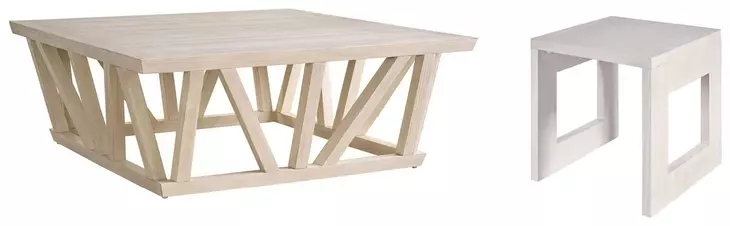 Dwell River Rock Square Occasional Table Set