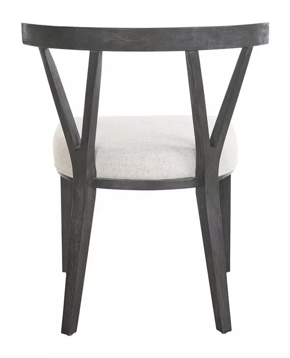 Abode Beige and River Rock Upholstered Side Chair