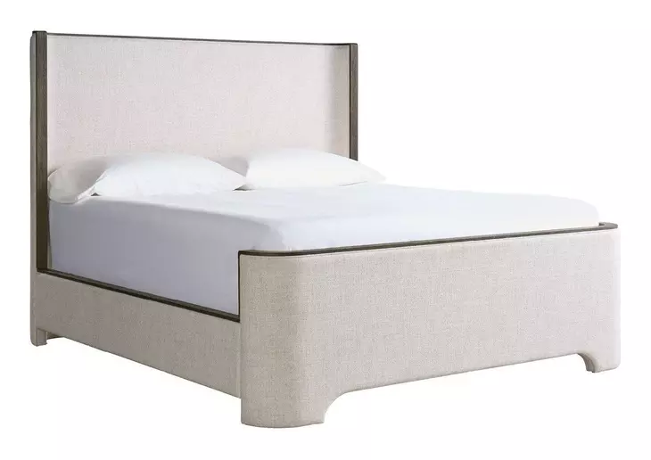 Evermont Beige and Sable Upholstered Panel Bedroom Set