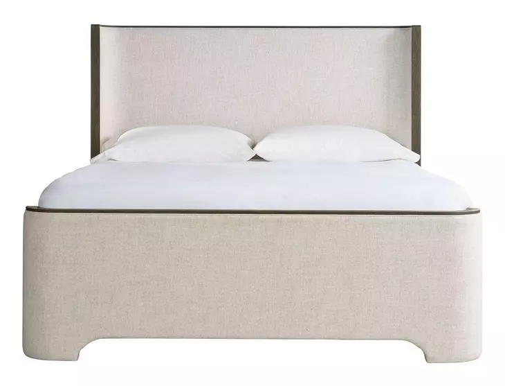 Evermont Beige and Sable Upholstered Panel Bedroom Set
