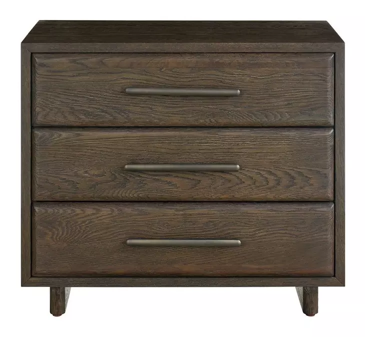 Modern Sable 3 Drawer Nightstand with USB Charging