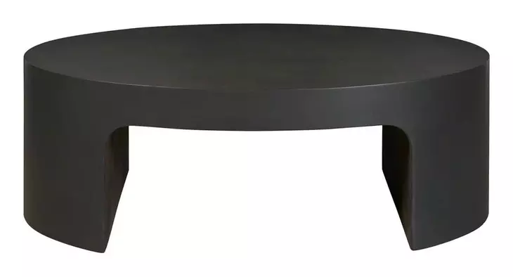 Evermont Ash Outdoor Oval Concrete Top Occasional Table Set