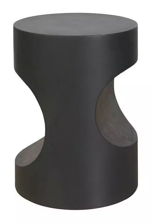 Evermont Ash Outdoor Round Concrete Top Side Table