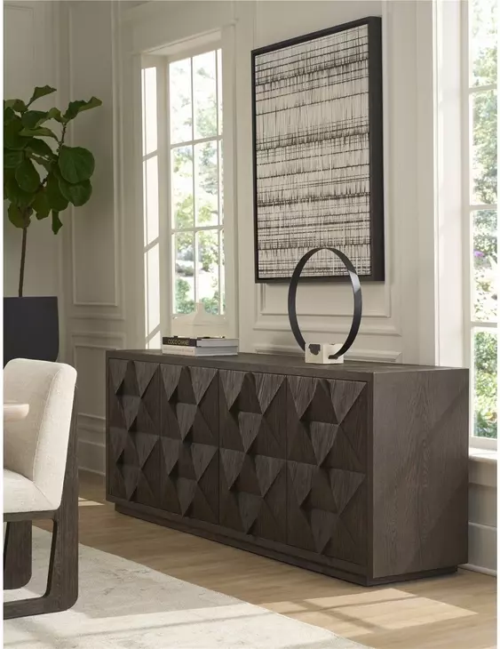 Evermont Sable 4 Door Credenza with USB Charging