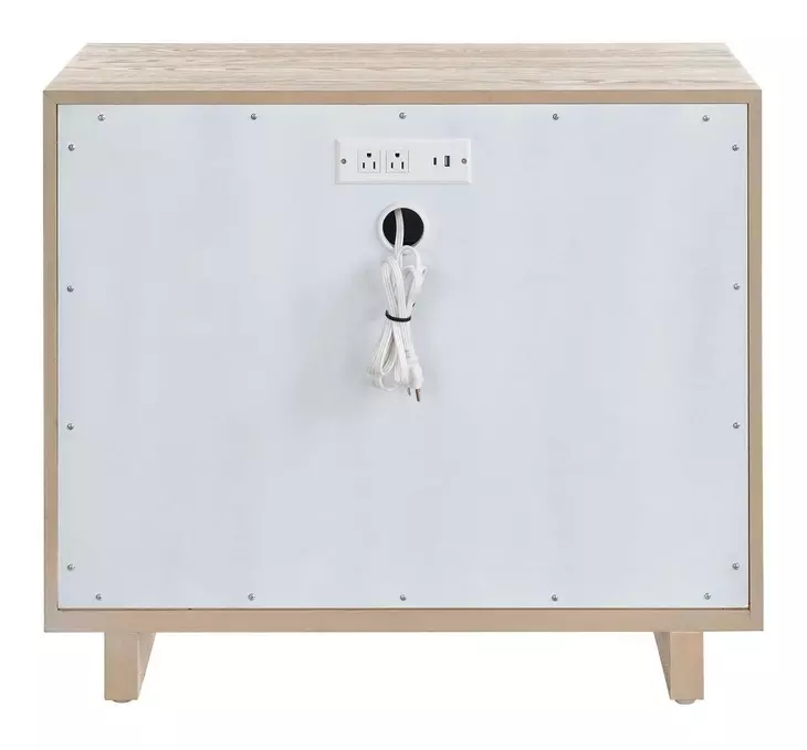 Evermont Desert 3 Drawer Nightstand with USB Charging