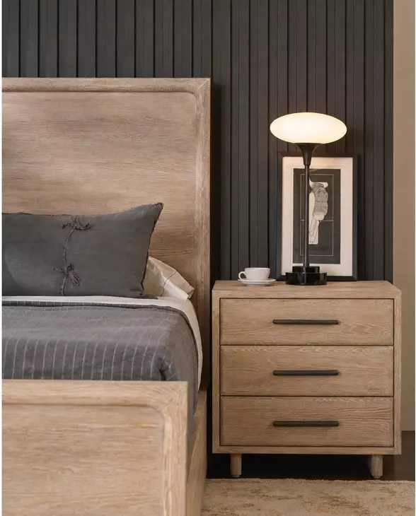 Evermont Desert 3 Drawer Nightstand with USB Charging