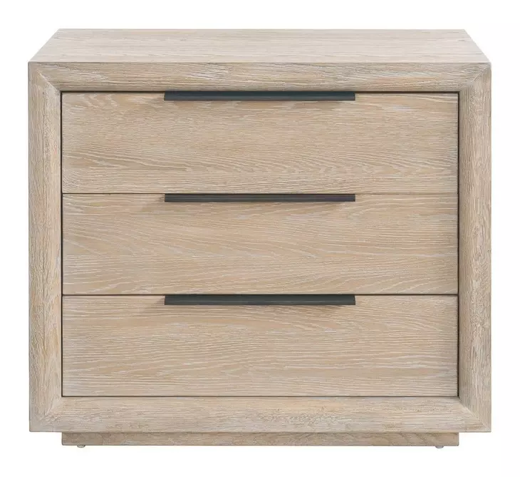 Evermont Desert 3 Drawer Plinth Nightstand with USB Charging
