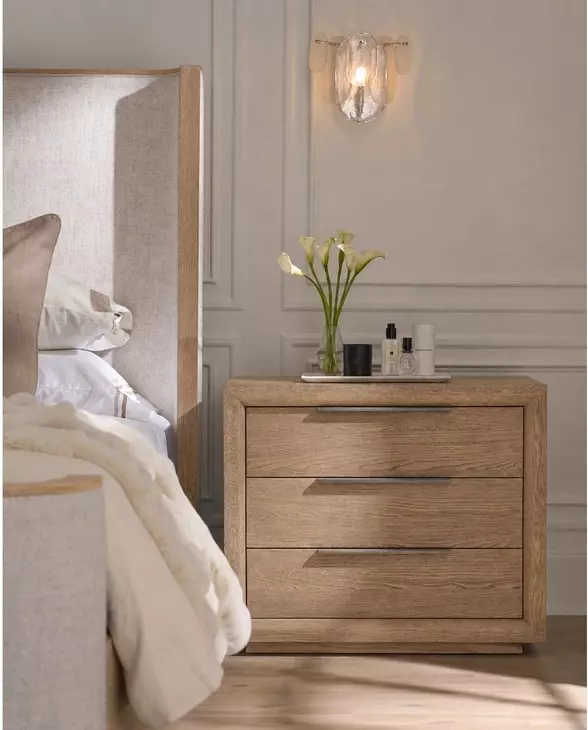 Evermont Desert 3 Drawer Plinth Nightstand with USB Charging