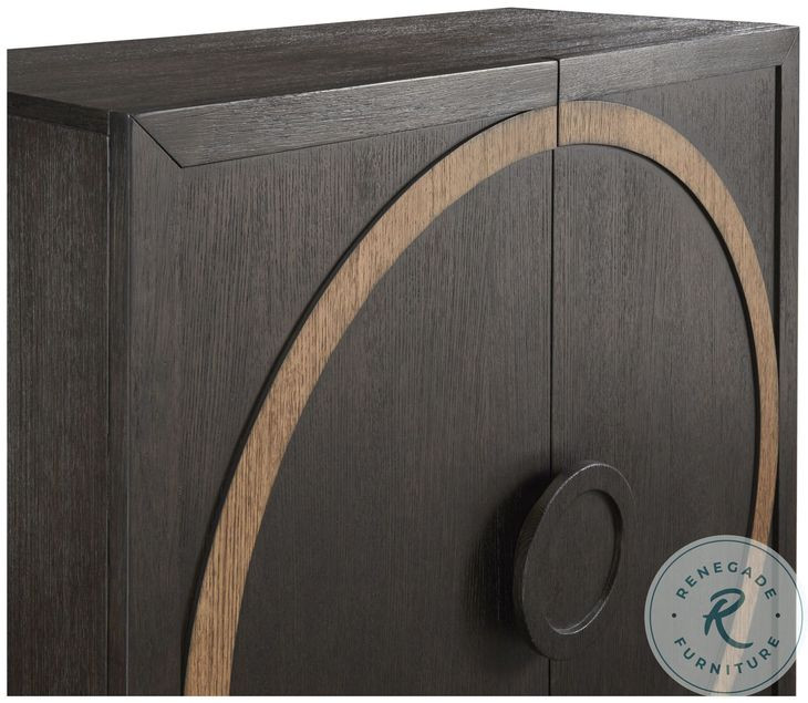 P301795 Black 2 Door Accent Chest
