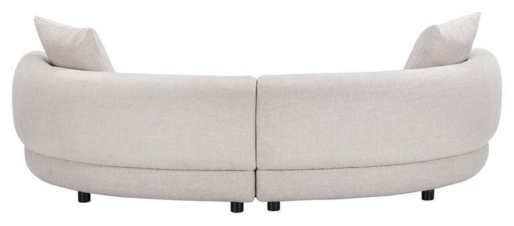 Mavis Neola Fog 95" Sofa with Pillows