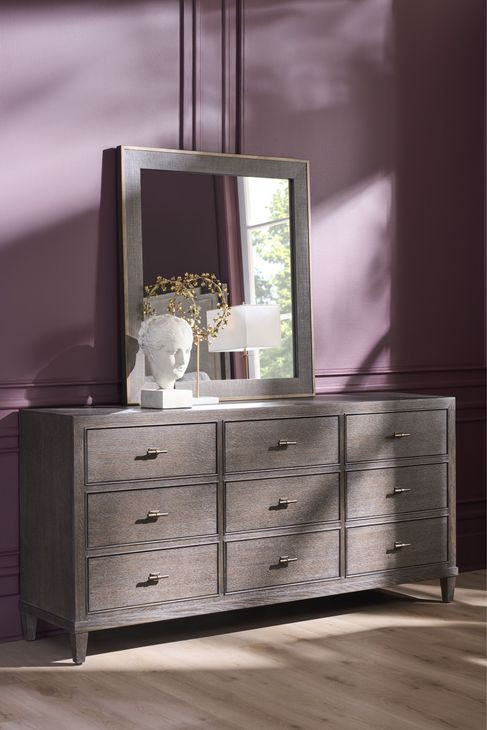 Montclair Embossed Cocoa 9 Drawer Dresser