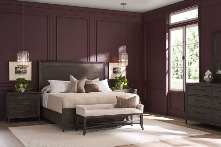 Montclair Cocoa King Panel Bed