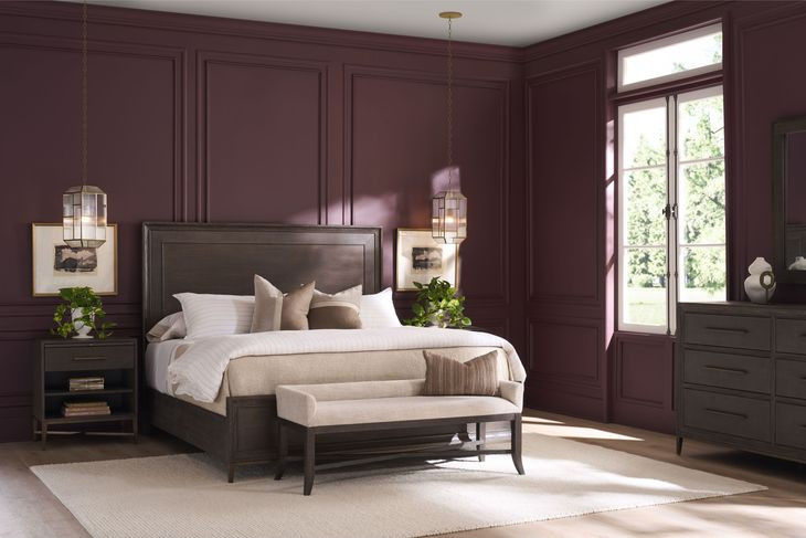 Montclair Cocoa King Panel Bed